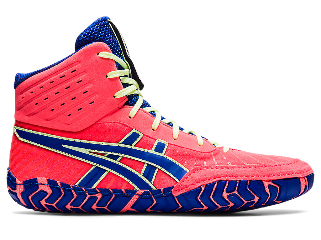 Asics Aggressor 4 Zápasnícke Topánky Panske Koralove Modre | 1690-MADCY