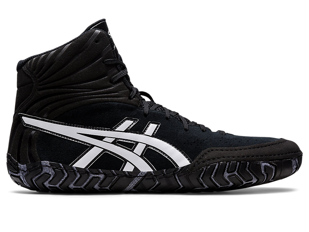 Asics Aggressor 5 Zápasnícke Topánky Panske Čierne Biele | 4962-VILFE