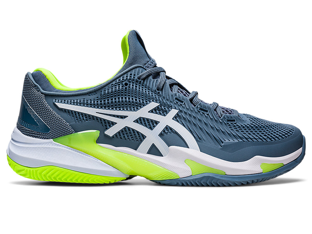 Asics Court Ff 3 Clay Tenisove Tenisky Panske Siva Modre Biele | 3642-MZRXO