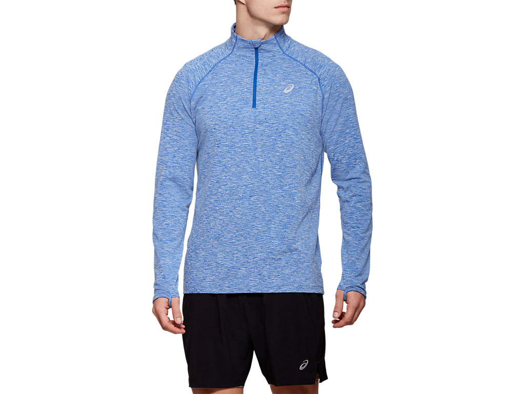 Asics Dorai Quarter Zip Mikiny S Kapucňou Panske Modre | 9641-JWNGL