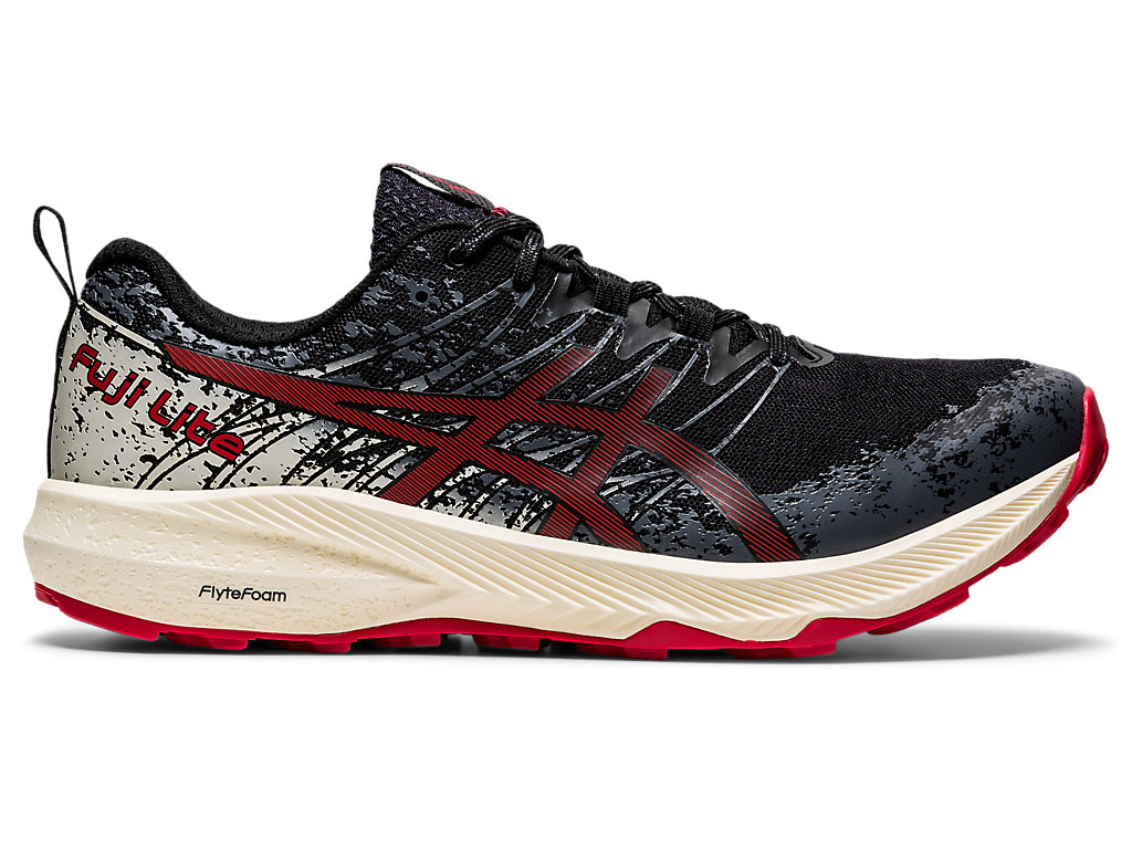 Asics Fuji Lite 2 Trailove Bezecke Tenisky Panske Čierne Červené | 3286-IPKAL