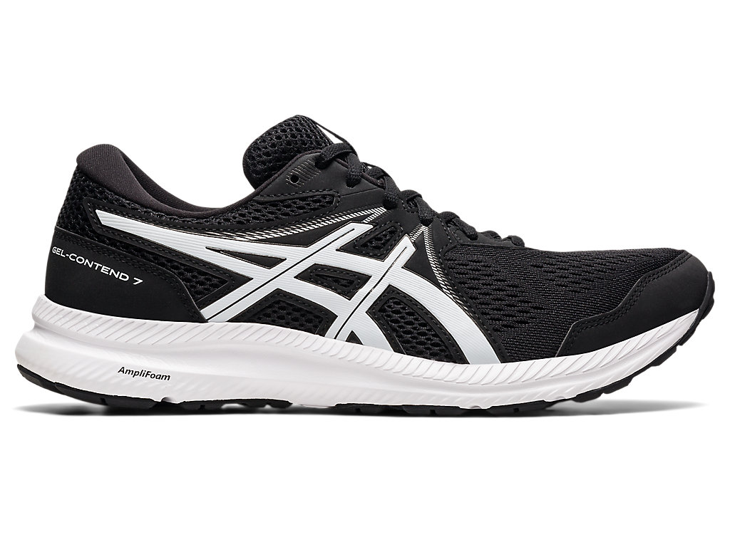 Asics Gel-Contend 7 (4E) Vychadzkove Topanky Panske Čierne Biele | 3056-RXHWE