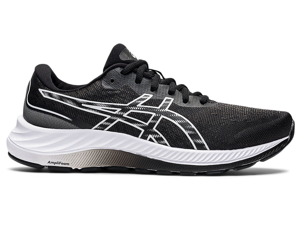 Asics Gel-Excite 9 Siroke Topanky Vychadzkove Topanky Damske Čierne Biele | 8352-PIBHK