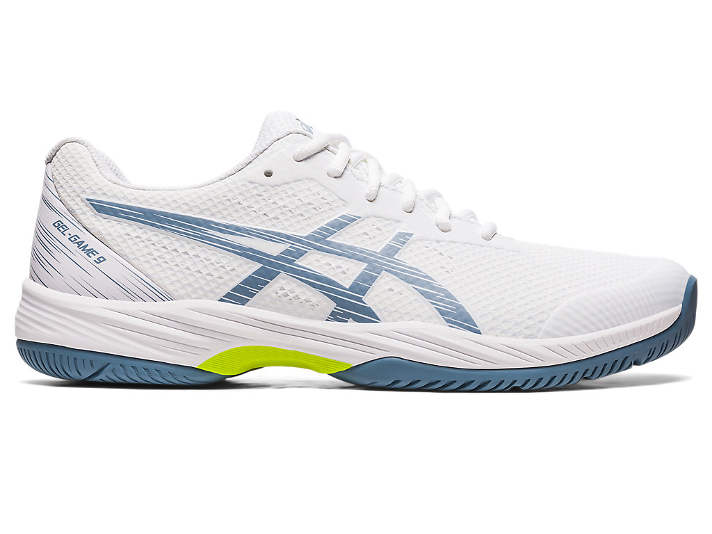 Asics Gel-Game 9 Tenisove Tenisky Panske Biele Siva Modre | 7965-BAREC