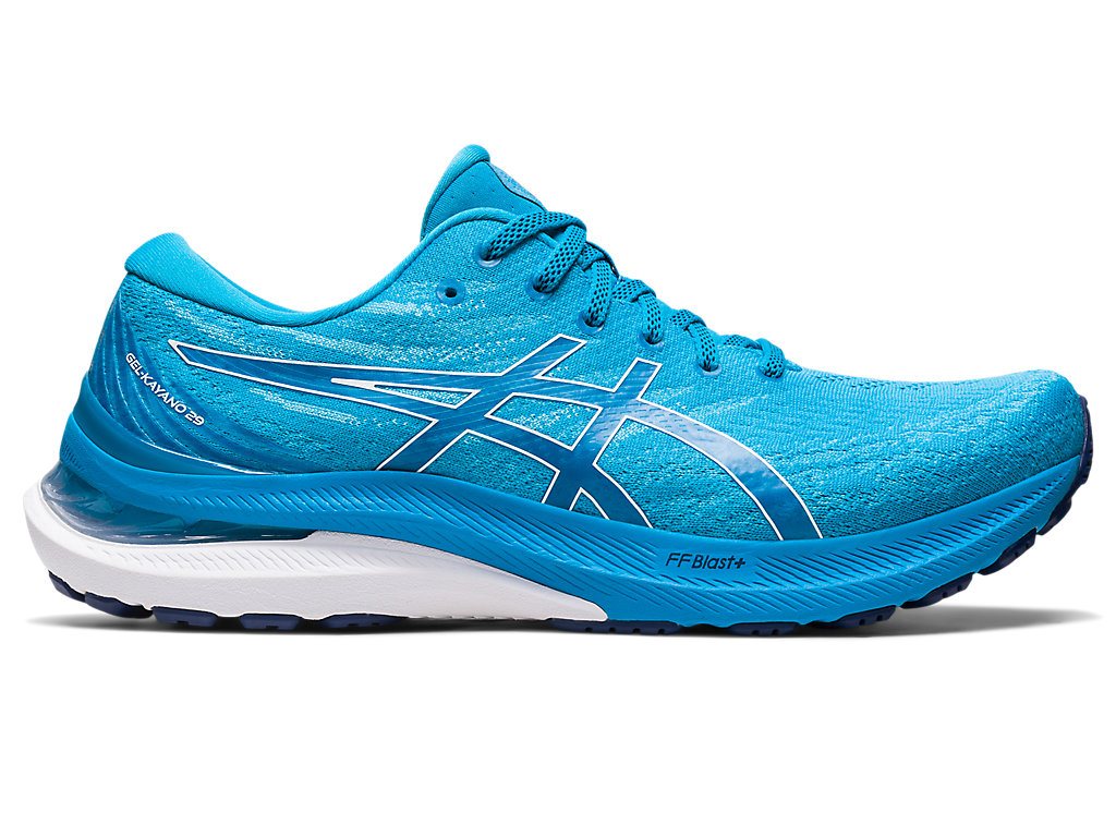 Asics Gel-Kayano 29 Extra Siroke Topanky Running Shoes Panske Modre Biele | 2438-OVXEP