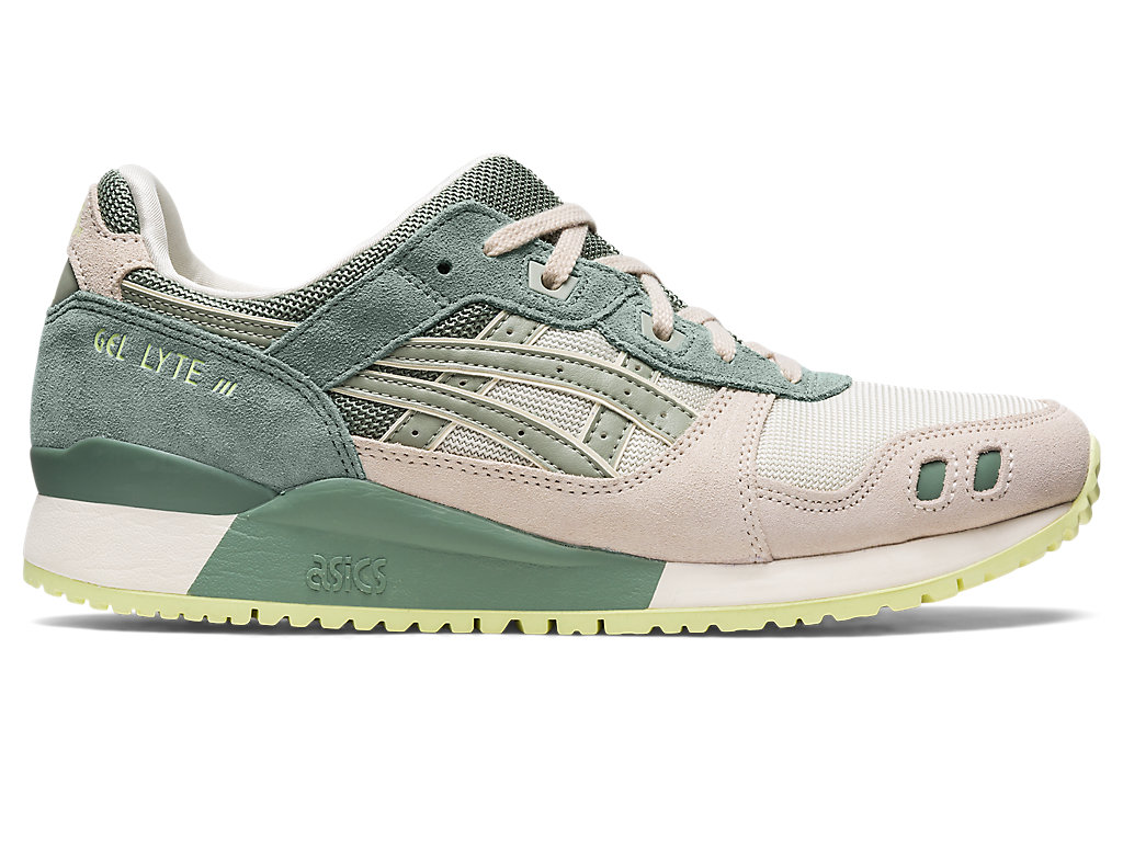 Asics Gel-Lyte Iii Og Sneakers Panske Krém Olivovo Zelená Siva | 7058-XGFSY