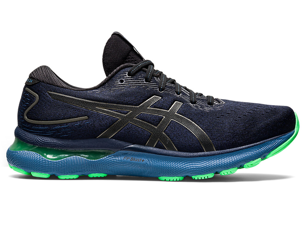 Asics Gel-Nimbus 24 Running Shoes Panske Čierne Siva | 8549-XZNKC