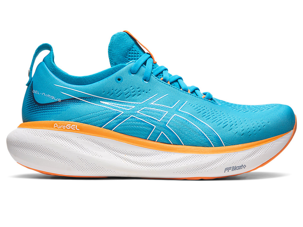 Asics Gel-Nimbus 25 Running Shoes Panske Modre Oranžové | 8460-KFPHW