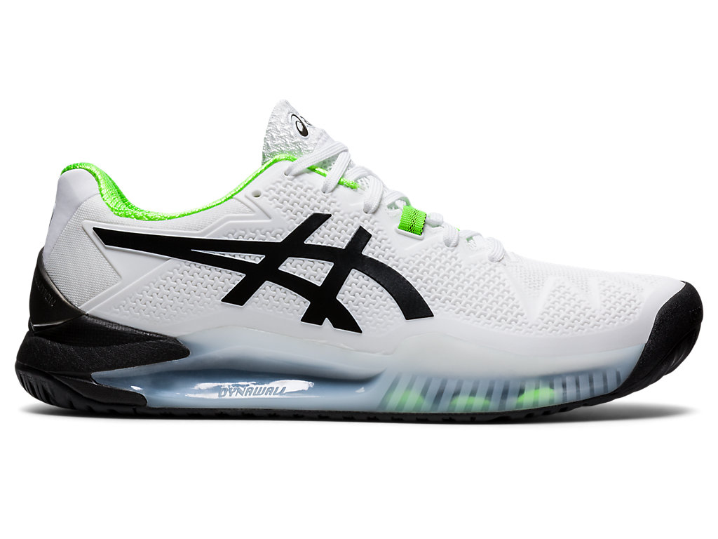 Asics Gel-Resolution 8 Tenisove Tenisky Panske Biele Zelene | 9207-PHRSG