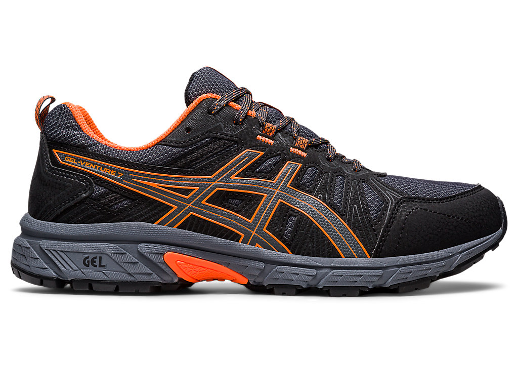 Asics Gel-Venture 7 (4E) Trailove Bezecke Tenisky Panske Tmavo Siva Oranžové | 0586-RYULO