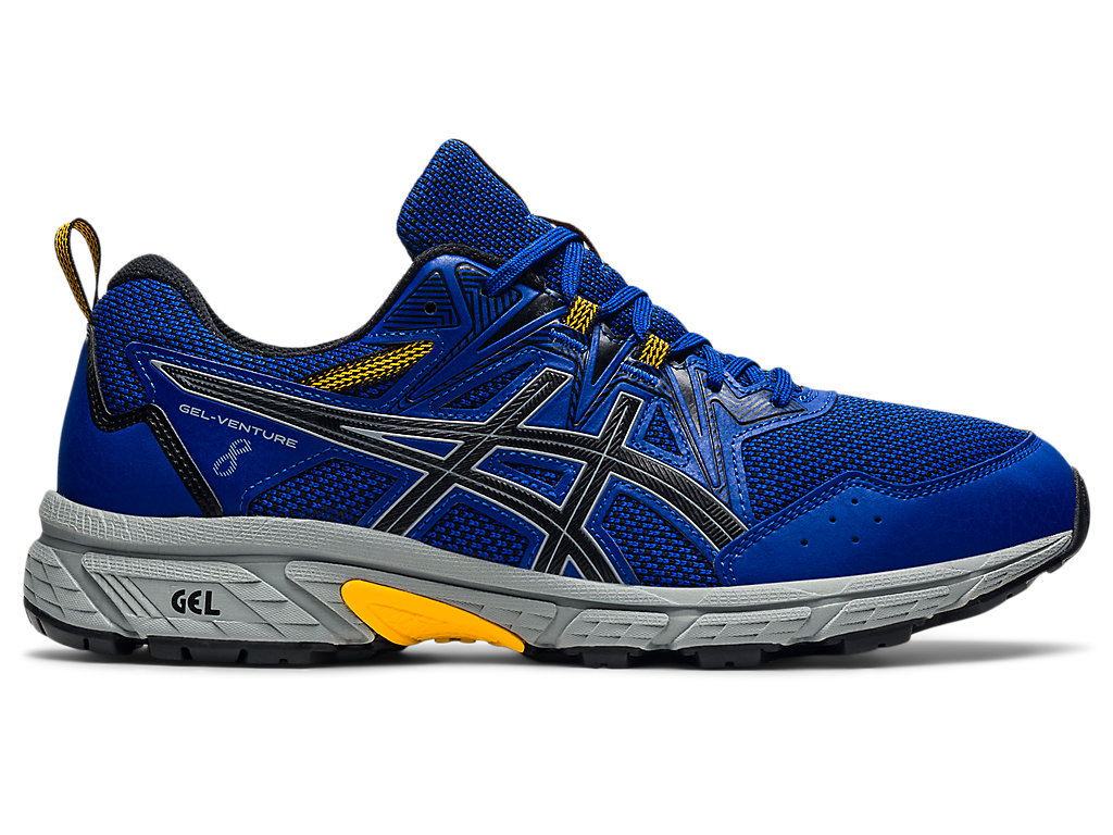 Asics Gel-Venture 8 (4E) Trailove Bezecke Tenisky Panske Modre Čierne | 2614-CZPOM