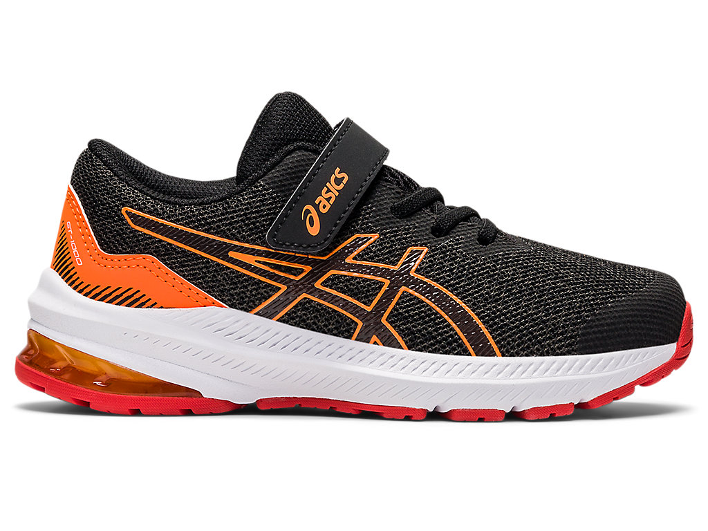 Asics Gt-1000 11 Pre-School Running Shoes Detske Tmavo Siva Červené | 3159-DZNYK