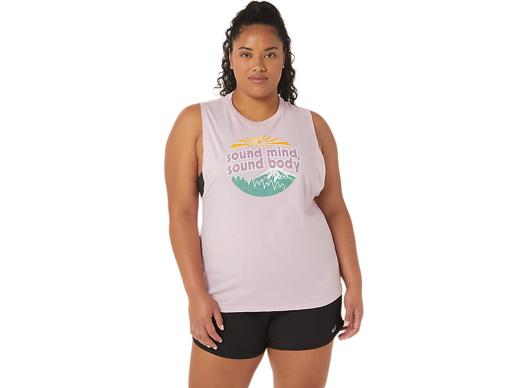 Asics Mountain Muscle Tank Tricko Damske Ruzove | 0243-LIXKS