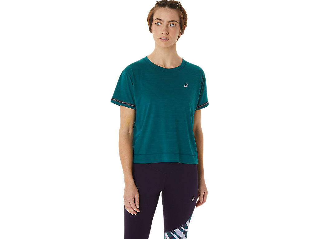 Asics Race Crop Tricko Damske Tmavo Zelene | 9048-TUNAP