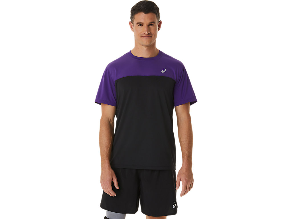 Asics Race Sleeve Tricko Panske Nachový Čierne | 6149-DTULA