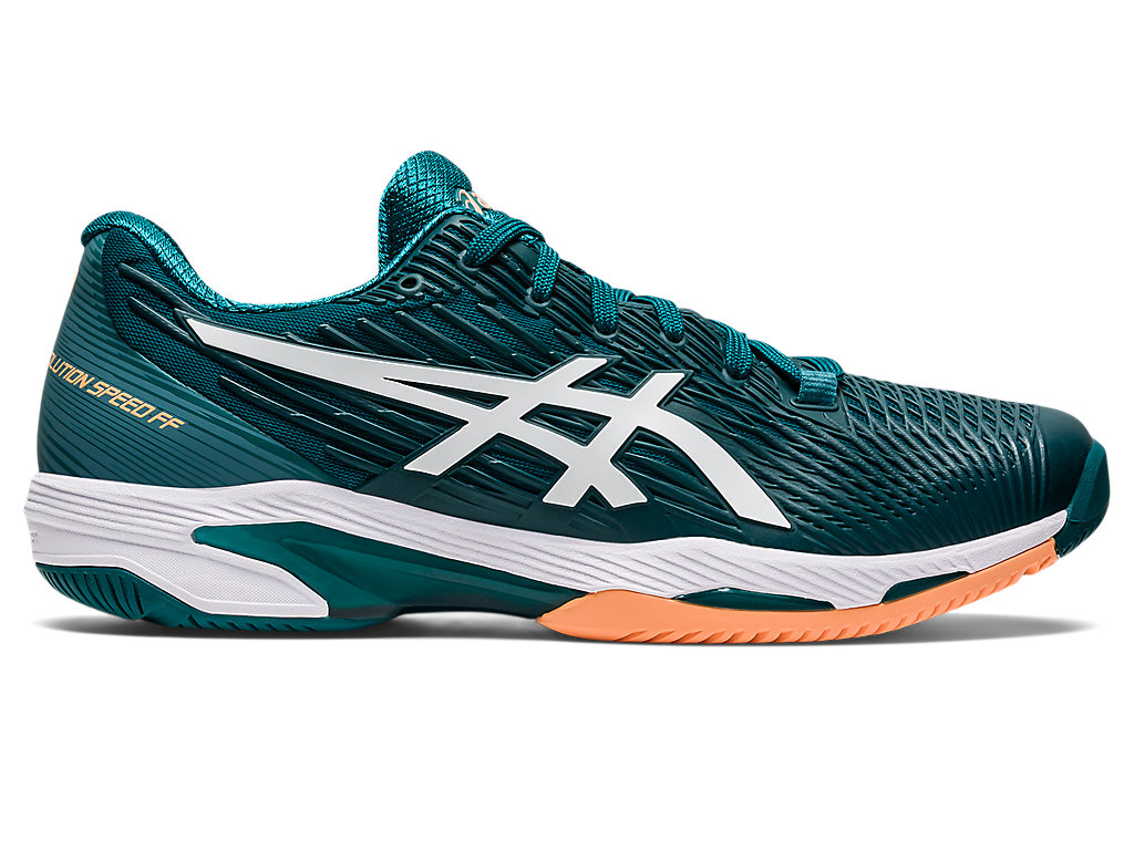 Asics Solution Speed Ff Tenisove Tenisky Panske Tmavo Zelene Biele | 1048-UZVYA