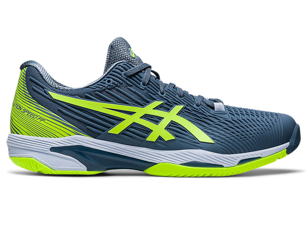 Asics Solution Speed Ff Tenisove Tenisky Panske Siva Modre Zelene | 8430-YWVDG