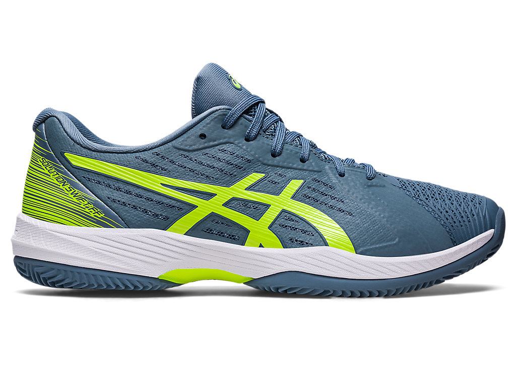 Asics Solution Swift Ff Clay Tenisove Tenisky Panske Siva Modre Zelene | 0594-AJLUF