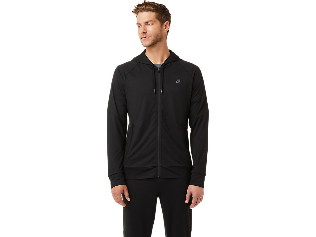 Asics Tech Full Zip Mikiny S Kapucňou Panske Čierne | 1496-FHDOJ