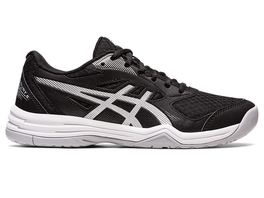 Asics Upcourt 5 Tenisky Na Volejbal Damske Čierne Strieborne | 7514-MQXCJ