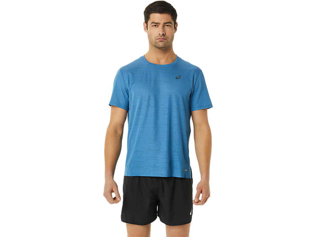 Asics Ventilate Actibreeze Sleeve Tricko Panske Modre | 2096-MQDOU