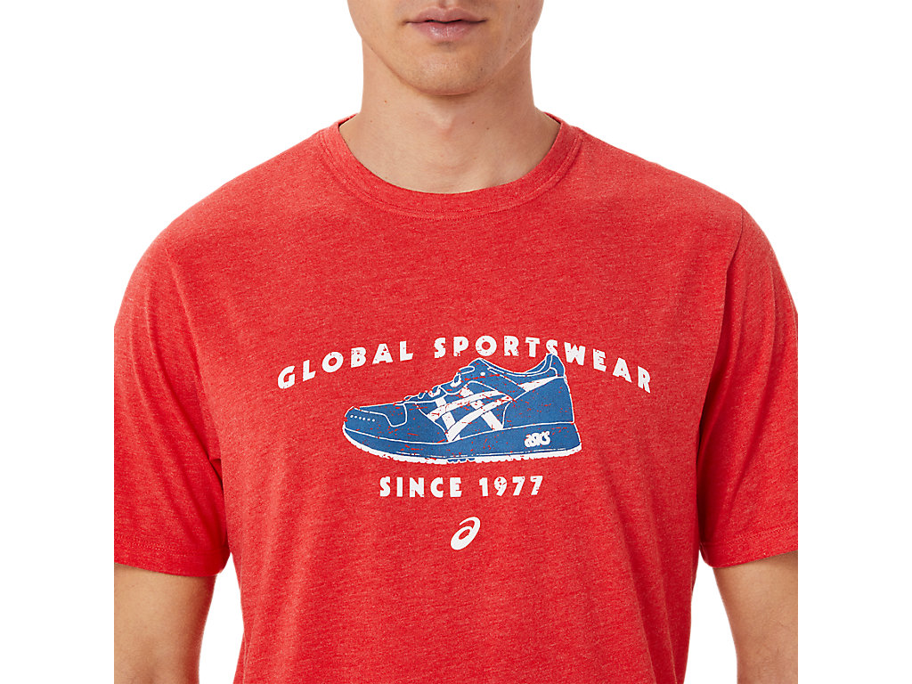 Asics 1977 Sportswear Tee Tricko Panske Červené | 8159-CAHNL