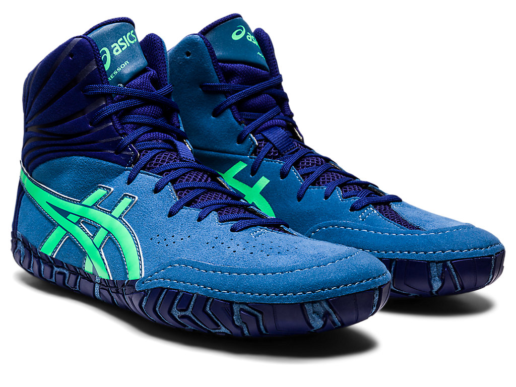 Asics Aggressor 5 Zápasnícke Topánky Panske Modre | 0238-RXKCE