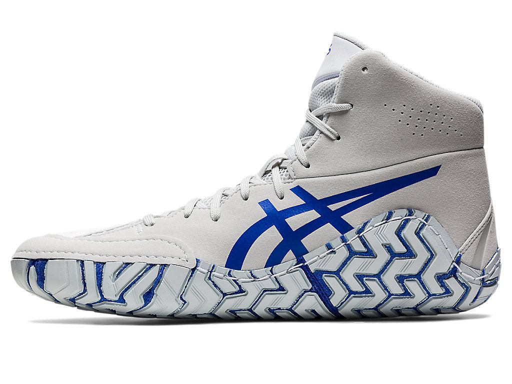 Asics Aggressor 5 Zápasnícke Topánky Panske Biele Modre | 1476-KWJGQ