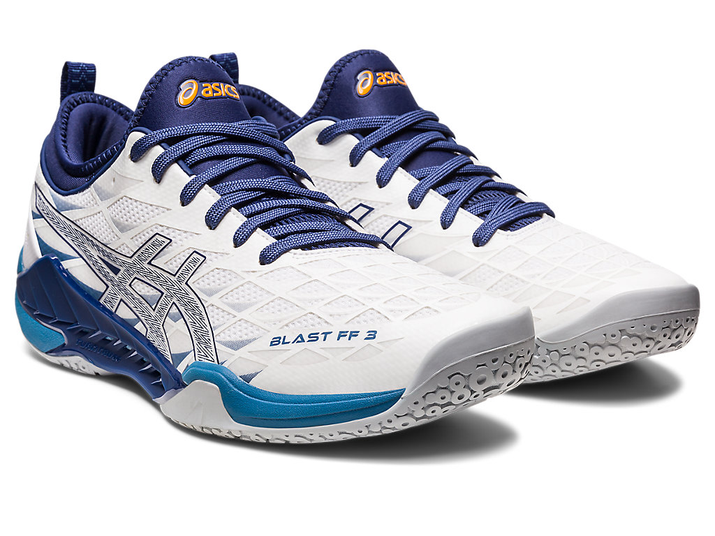 Asics Blast Ff 3 Tenisky Na Volejbal Panske Biele Tmavo | 9087-TOKJN