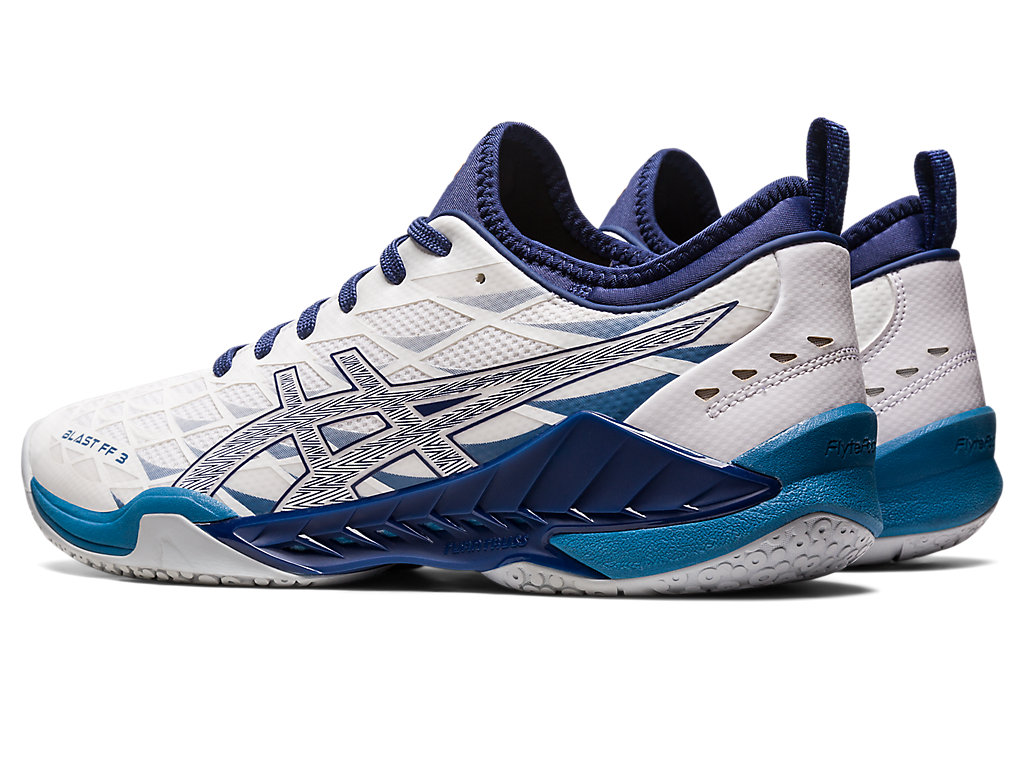 Asics Blast Ff 3 Tenisky Na Volejbal Panske Biele Tmavo | 9087-TOKJN