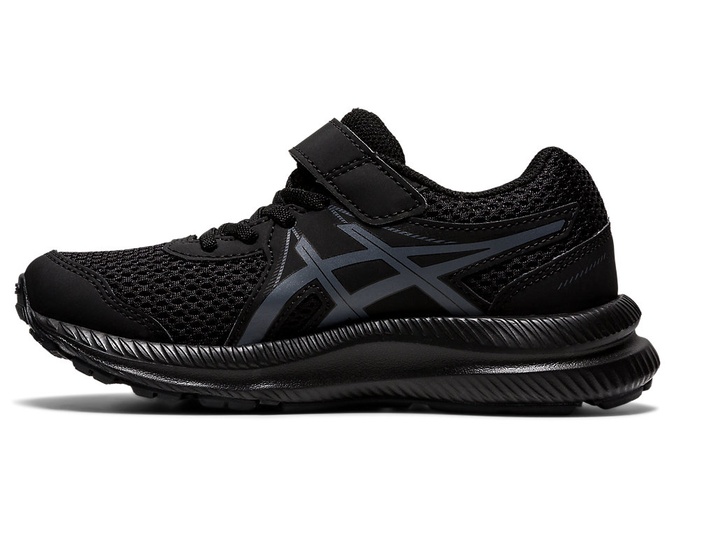 Asics Contend 7 Pre-School Running Shoes Detske Čierne Siva | 2576-ZSANK