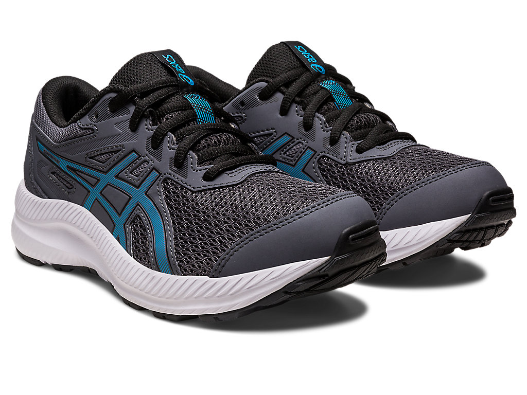 Asics Contend 8 Grade School Running Shoes Detske Siva Modre | 8459-DZHMC