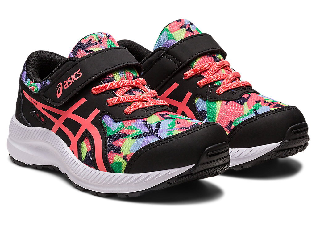 Asics Contend 8 Pre-School Running Shoes Detske Čierne | 8029-ZQIYW