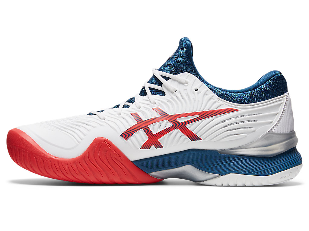 Asics Court Ff 2 Tenisove Tenisky Panske Biele Modre | 4691-GRWHD