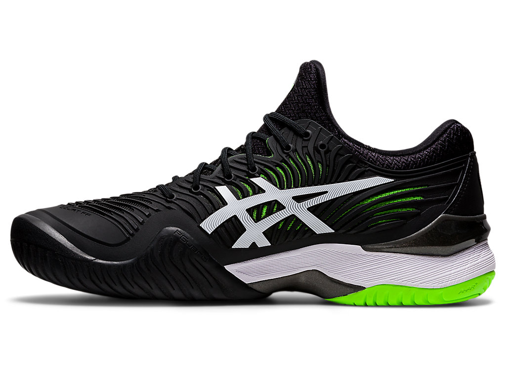 Asics Court Ff 2 Tenisove Tenisky Panske Čierne Zelene | 5487-OLQGW