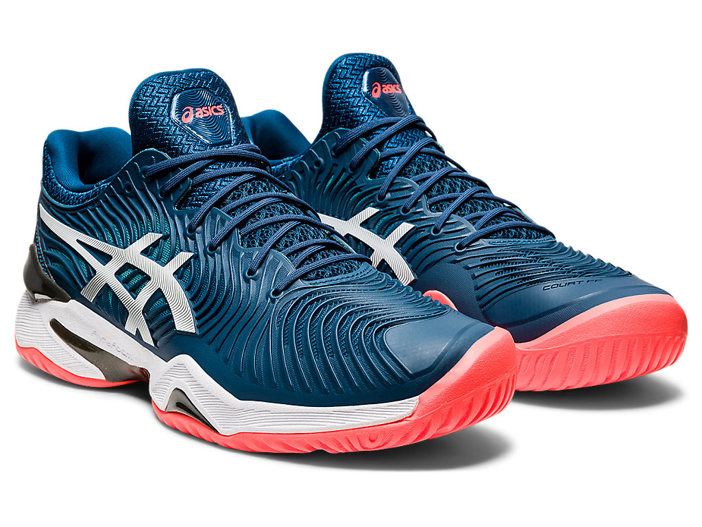 Asics Court Ff 2 Tenisove Tenisky Panske Modre Biele | 7489-BNQGD