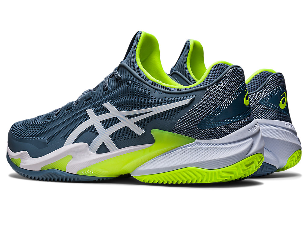 Asics Court Ff 3 Clay Tenisove Tenisky Panske Siva Modre Biele | 3642-MZRXO