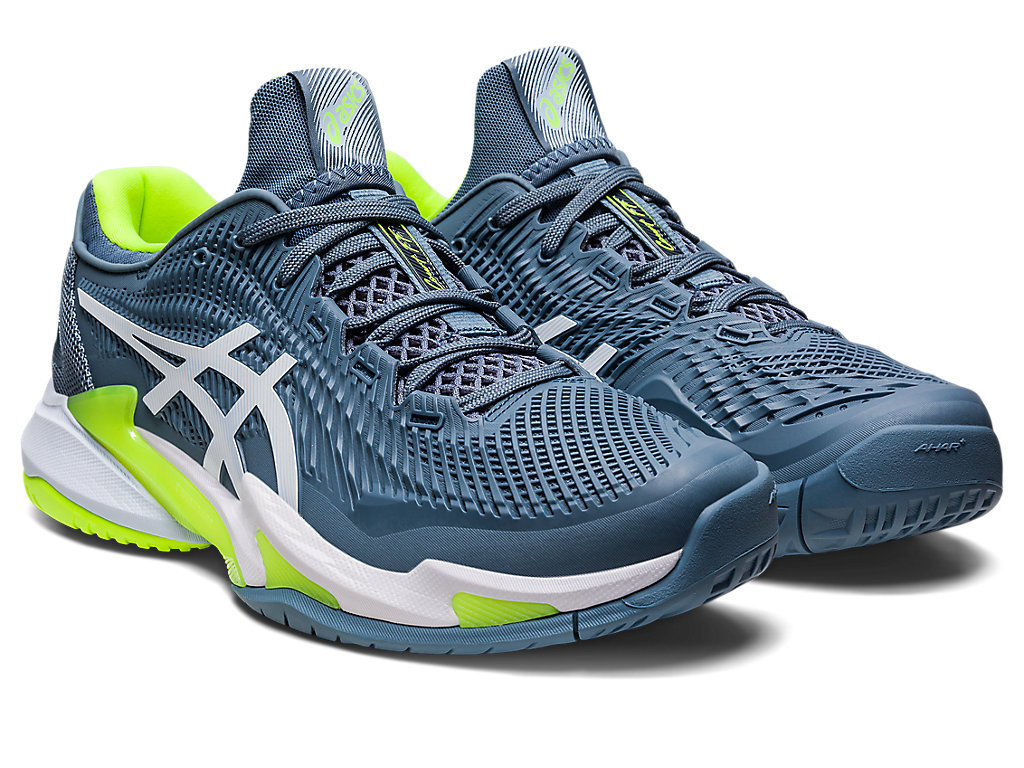 Asics Court Ff 3 Tenisove Tenisky Panske Siva Modre Biele | 6135-ZIRJO