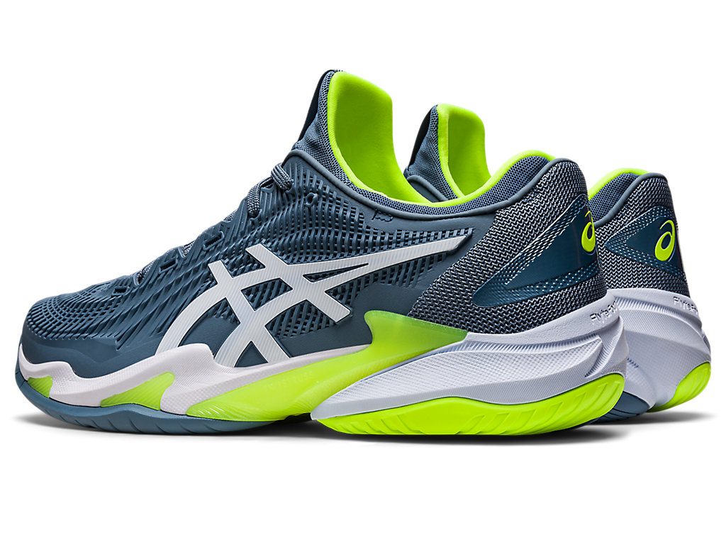 Asics Court Ff 3 Tenisove Tenisky Panske Siva Modre Biele | 6135-ZIRJO