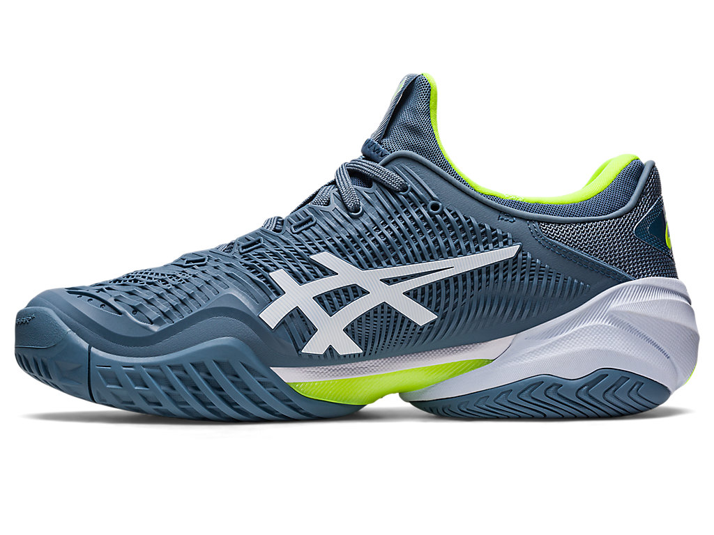 Asics Court Ff 3 Tenisove Tenisky Panske Siva Modre Biele | 6135-ZIRJO