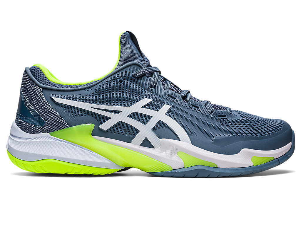 Asics Court Ff 3 Tenisove Tenisky Panske Siva Modre Biele | 6135-ZIRJO