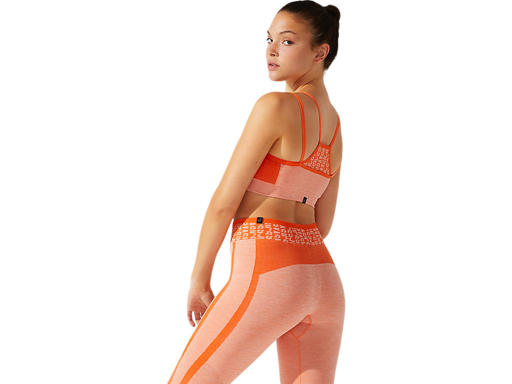 Asics Cropped Logo Seamless Sportove Podprsenky Damske Oranžové | 6538-ARIWT