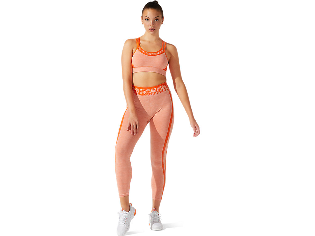 Asics Cropped Logo Seamless Sportove Podprsenky Damske Oranžové | 6538-ARIWT