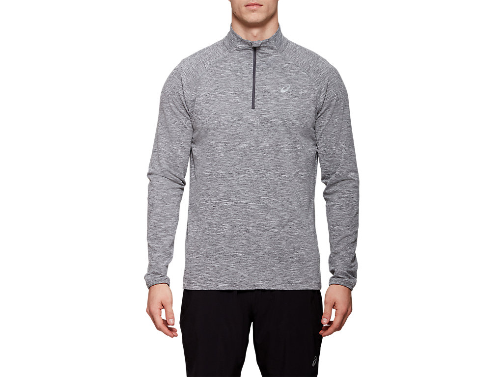 Asics Dorai Quarter Zip Mikiny S Kapucňou Panske Tmavo Siva | 5389-JFLUH