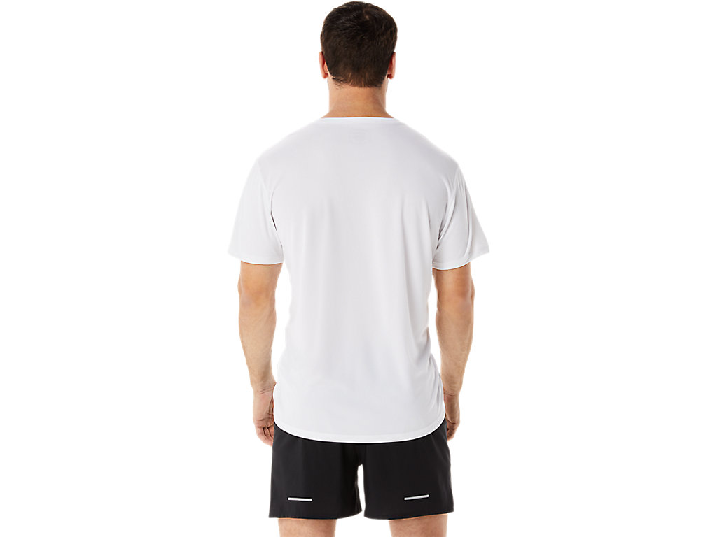 Asics Ekiden Sleeve Tricko Panske Biele Modre | 4516-RIGAJ