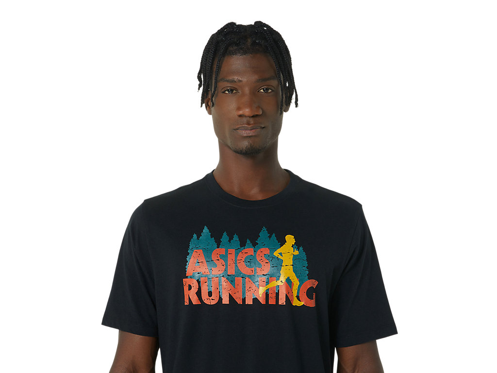 Asics Evergreen Trailove Run Tee Tricko Damske Čierne | 2135-ILOYG