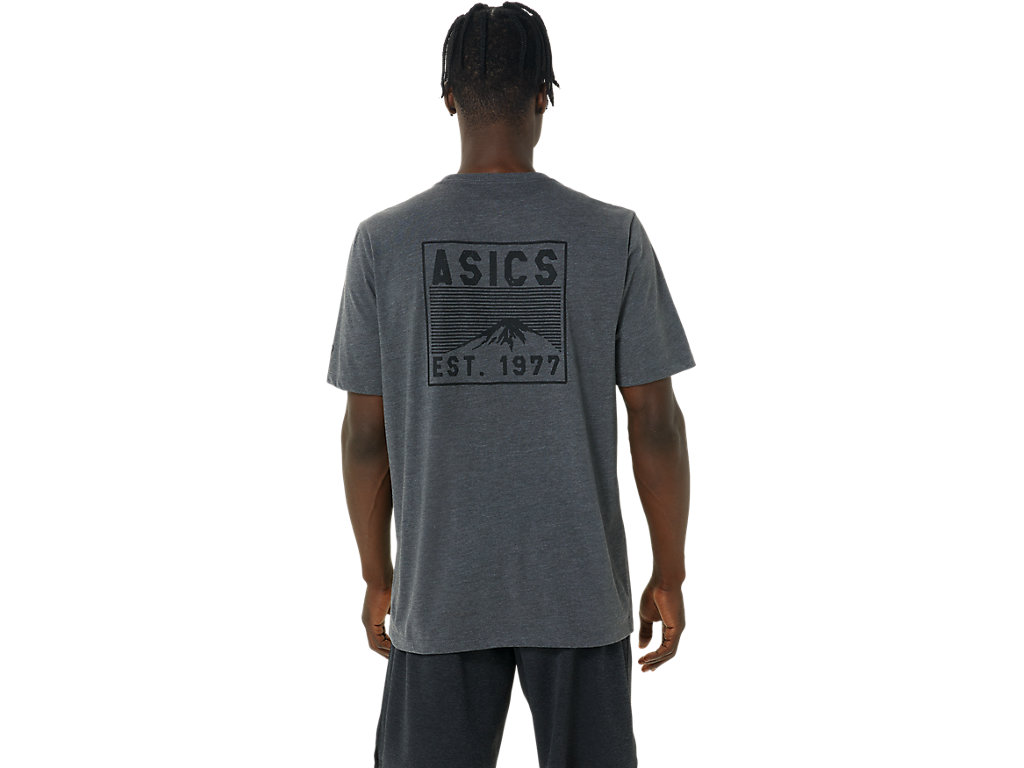 Asics Fuji 1977 Tee Tricko Panske Tmavo Siva | 2089-RTYEP