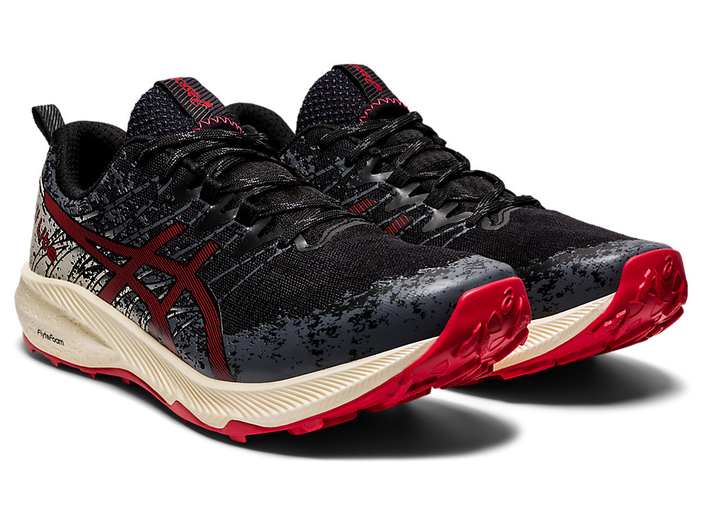 Asics Fuji Lite 2 Trailove Bezecke Tenisky Panske Čierne Červené | 3286-IPKAL