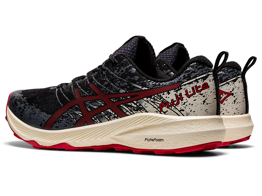 Asics Fuji Lite 2 Trailove Bezecke Tenisky Panske Čierne Červené | 3286-IPKAL