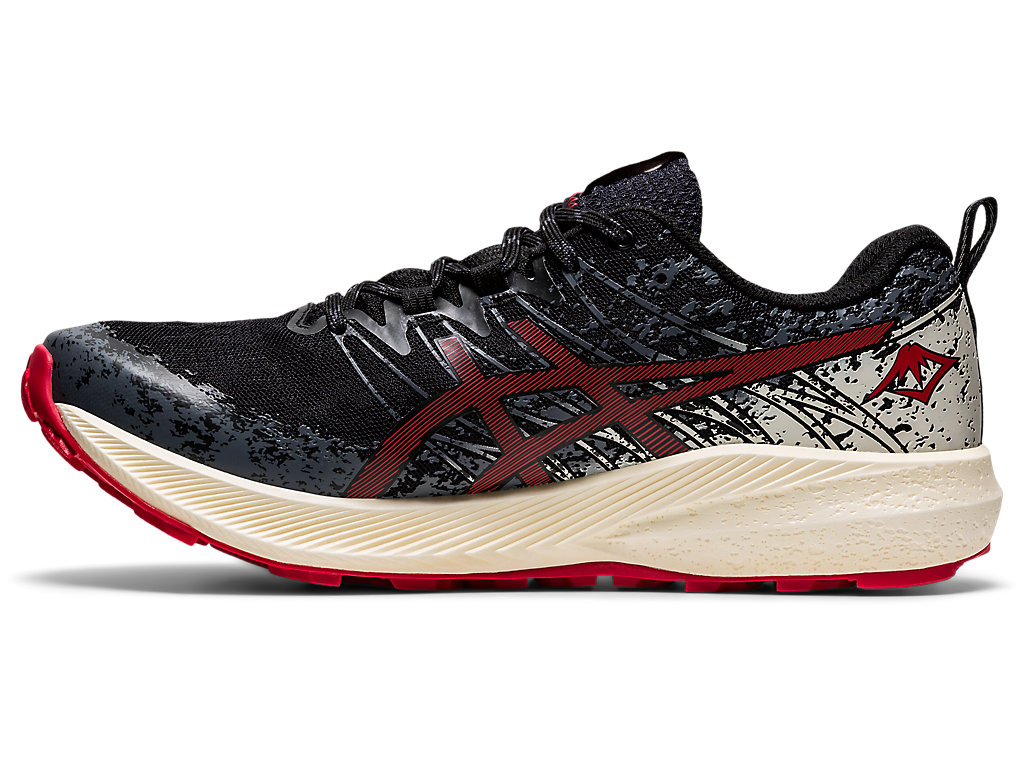 Asics Fuji Lite 2 Trailove Bezecke Tenisky Panske Čierne Červené | 3286-IPKAL